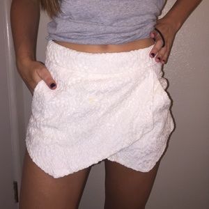 Crochet- skirt in front shorts in back