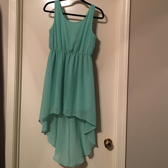 Polka dot high low sundress