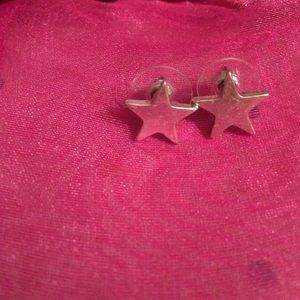 J. Crew silver star earrings!