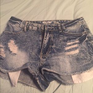 High-waisted shorts