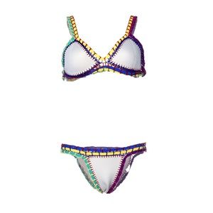 White neoprene bikini