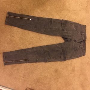 JBrand Houlihan Cargo Pant in Grey/ Black size 26