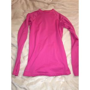 Reserved!! pink nike long sleeve and Columbia vest