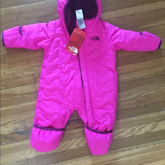 Pink Northface Infant Bunting 3-6m
