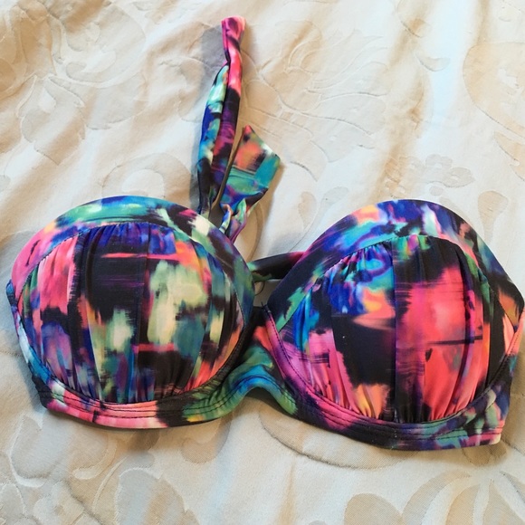 Candies bikini swim top S tie dye