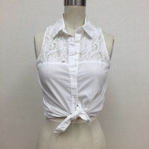 Lace Top in Off White