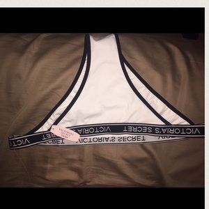 Victoria's Secret- pink logo swim bottoms