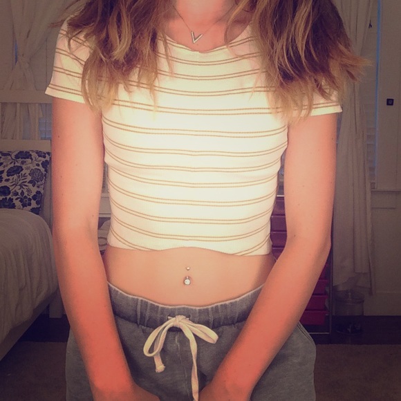 Striped crop top