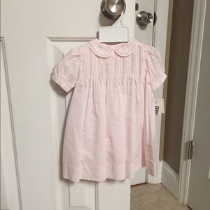 Light pink dress with bonnet
