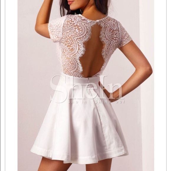 White lace dress
