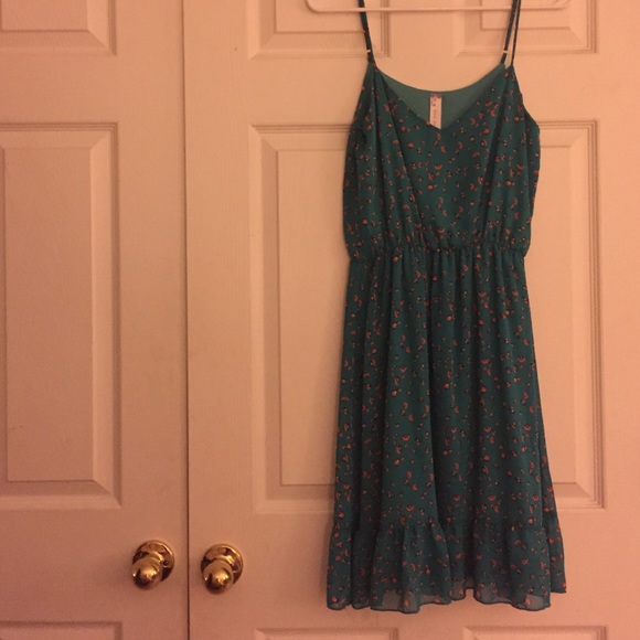 Sage Floral Dress