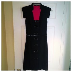 Black Hālo Double Breasted Dress