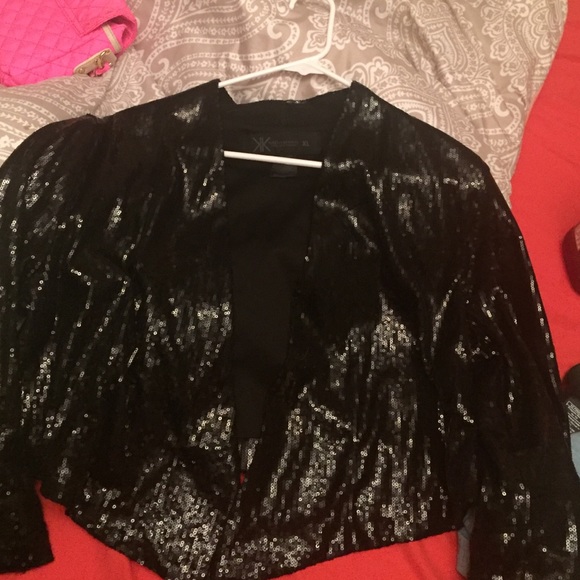 Kardashian collection shimmery blazer