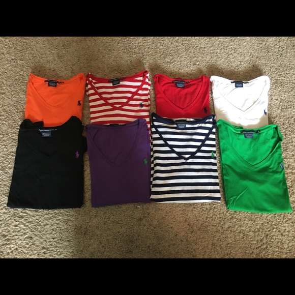 Womens Polo V-Neck T-Shirts