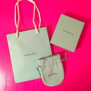Tiffany AUTHENTIC box, bag, and cloth jewelry bag