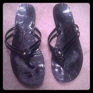Coach flip flops