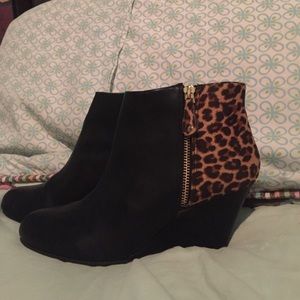 Leopard Print Booties