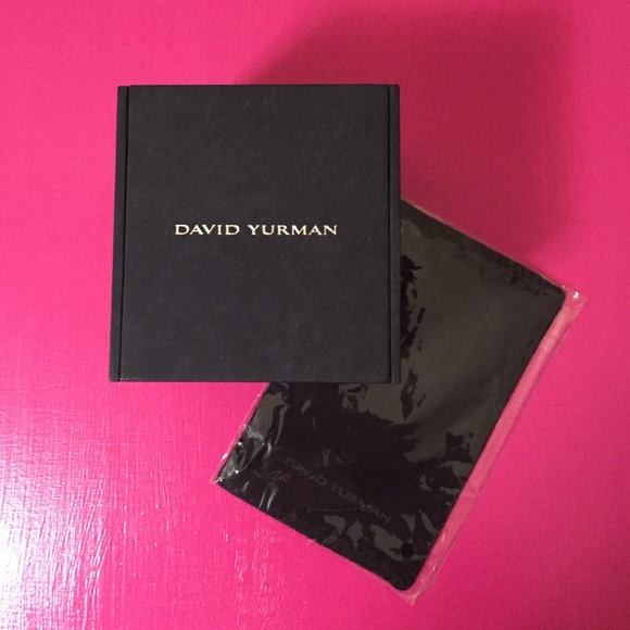 David Yurman necklace box with jewelry clothe