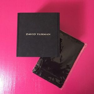 David Yurman necklace box with jewelry clothe