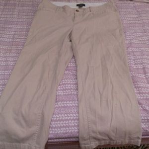 Banana Republic khaki Capri's