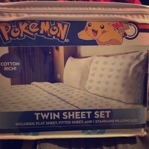 Pokemon Twin Sheet Set.