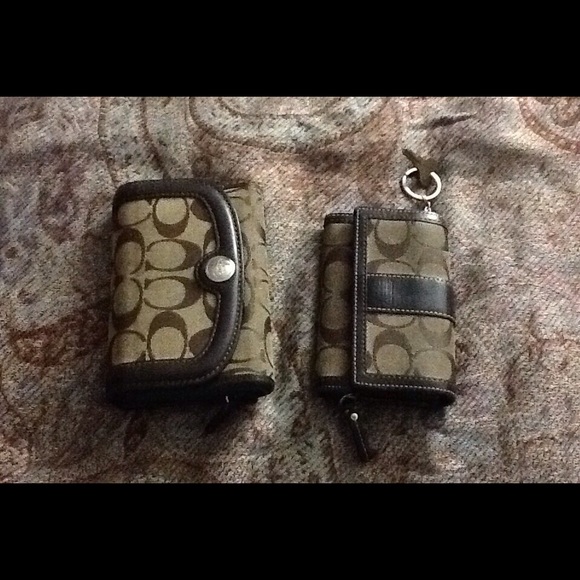 2 signature coach wallets for the price of 1.