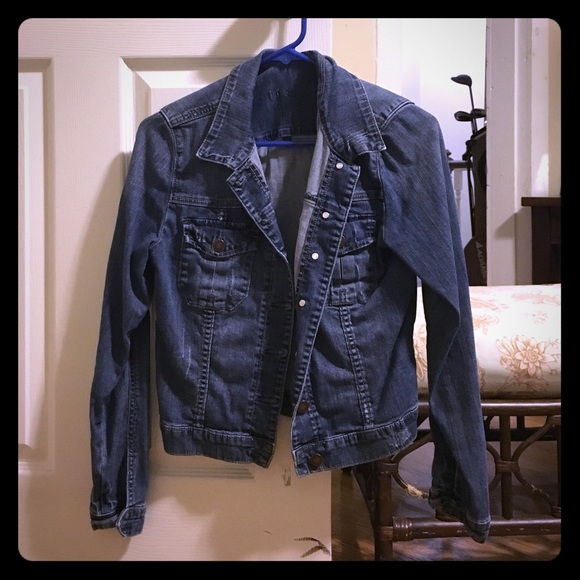 Kut From the Kloth Distressed Denim Jacket