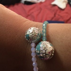 Swarovski Jewelry - SWAROVSKI pink & turquoise crystal bracelet. Swarovski Jewelry - SWAROVSKI pink & turquoise crystal bracelet.
