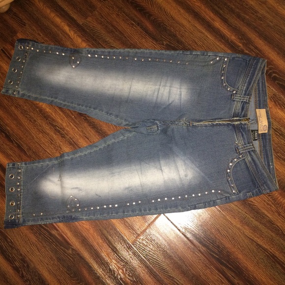 Metal design jeans