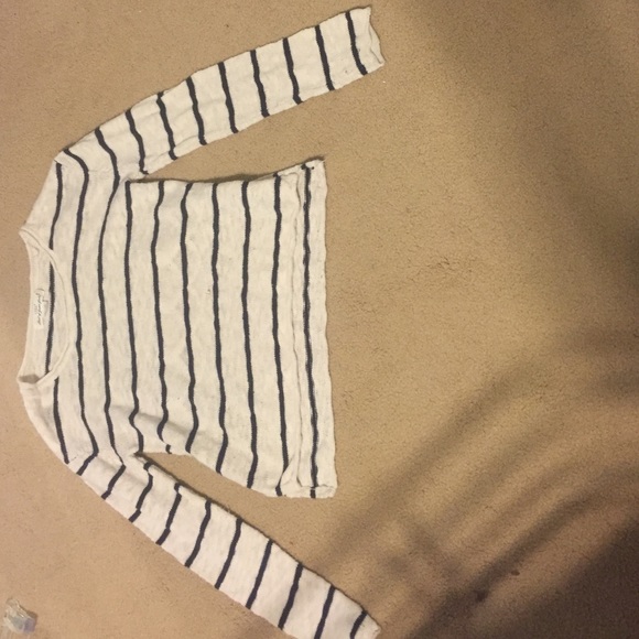 blue and white sweater