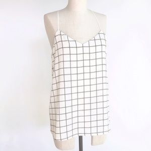 LAST DAY Grid tank top