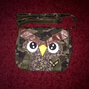 ‼️SALE‼️owl camoflauge messenger bag