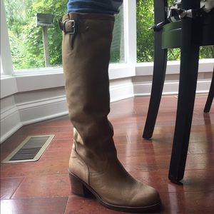 Tan dolce vita heeled boots