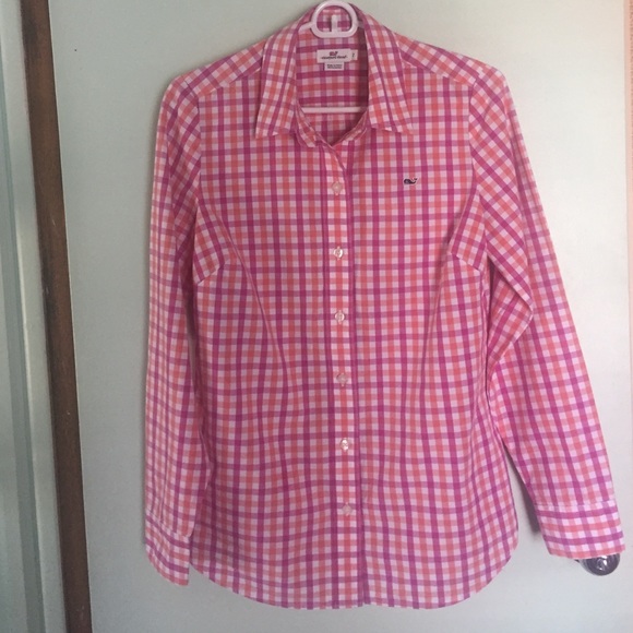 Vineyard vines gingham button down