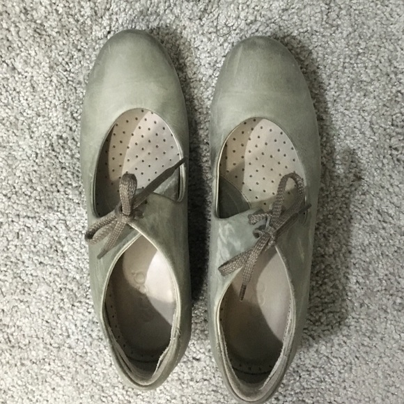 Ecco Grey Lace Up Shoes
