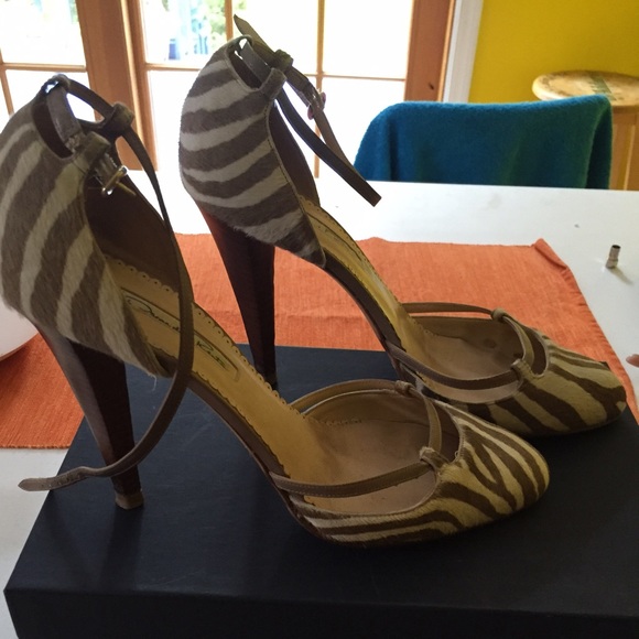 💕Pony hair high heel sandals 💕