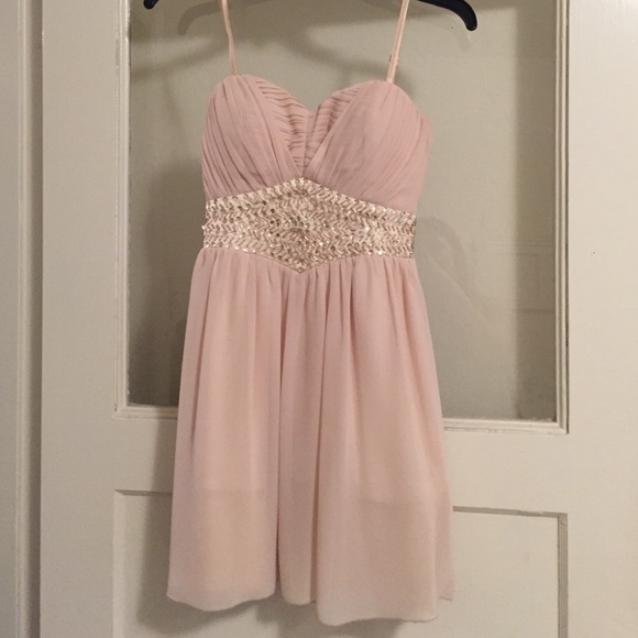 New Champagne Formal Dress W/ Sequins ✨