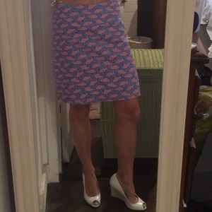Vineyard Vines Pink and Blue Whale Skirt