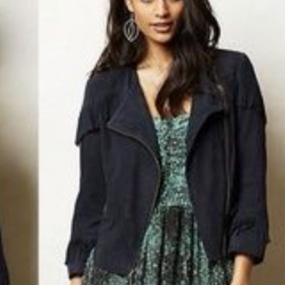 Anthropologie Jackets & Blazers - ANTHROPOLOGIE: Suede Fringe Jacket