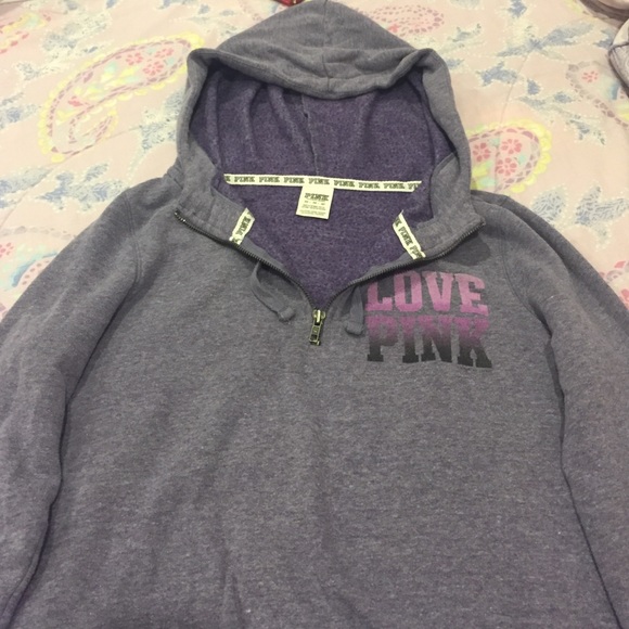 Purple quarter zip hoodie
