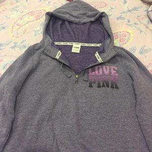 Purple quarter zip hoodie