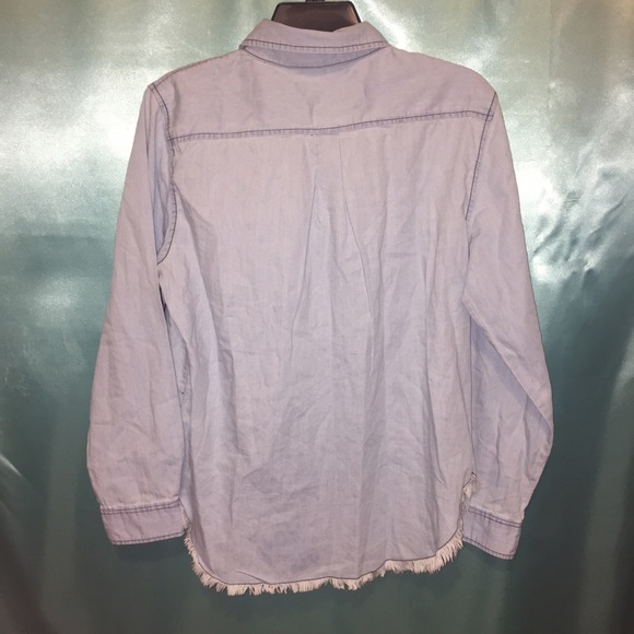 Light Blue Denim Chambray Shirt - Picture 4 of 4