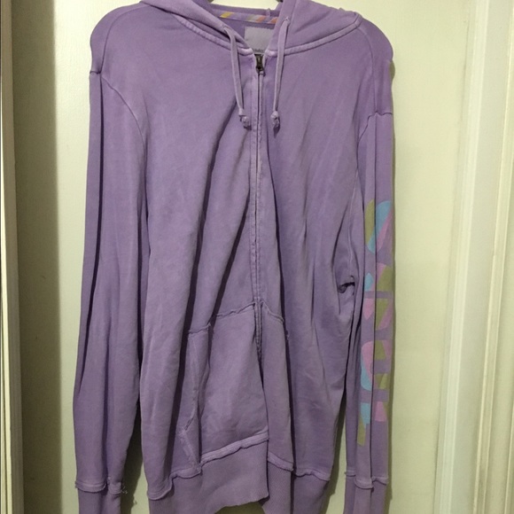 Purple light hoodie jacket