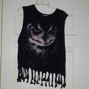 Distressed Owl Shirt