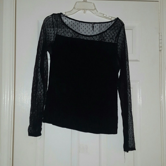 Sheer Polka Dot Shirt