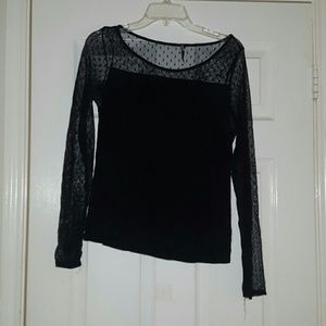 Sheer Polka Dot Shirt