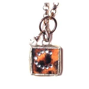 Cheetah charm necklace!