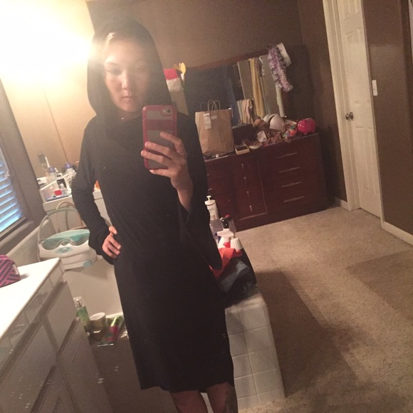 Black Craft Cult hooded morticia dress