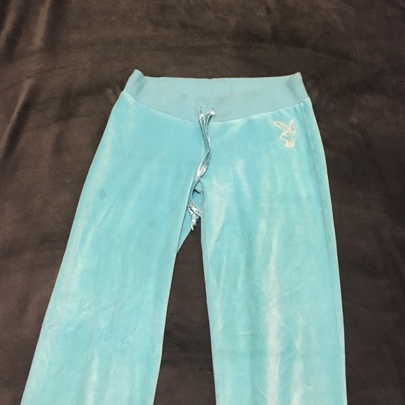 Blue playboy sweatpants