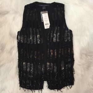 French Connection sequin vest
